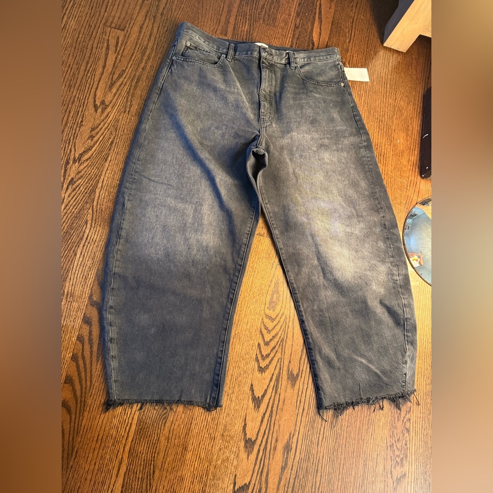 Frame Denim Charcoal Relaxed Jeans